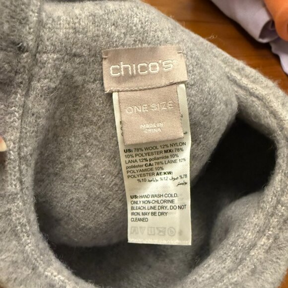Chico's Wool Beret Gray - Picture 2 of 3